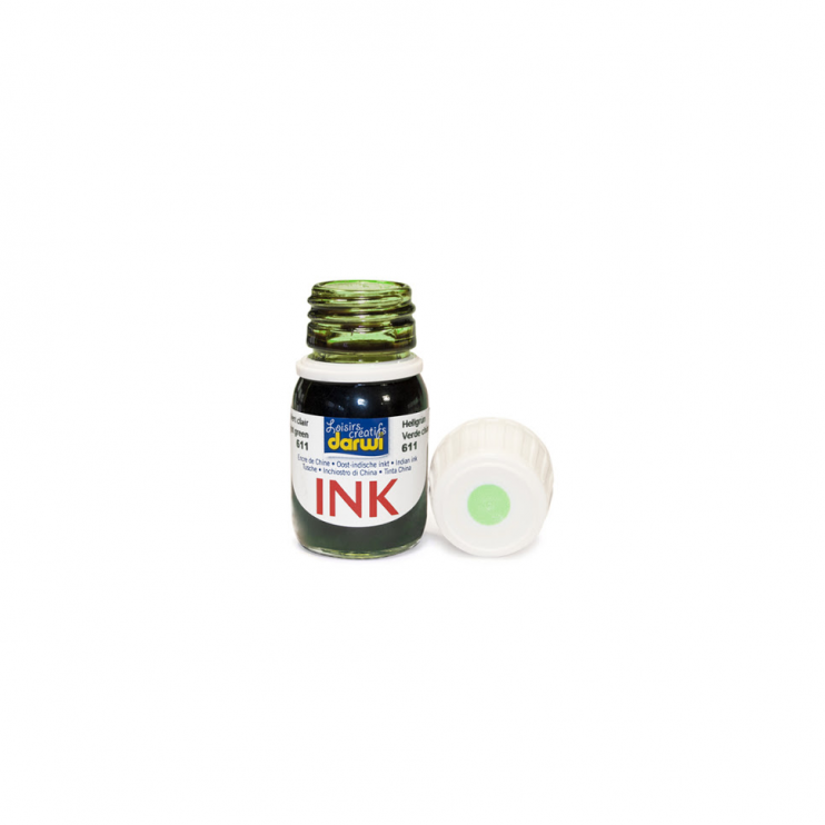Тушь высокопигментированная Darwi "INK" Зеленый светлый/ 30 мл (1500030611)
