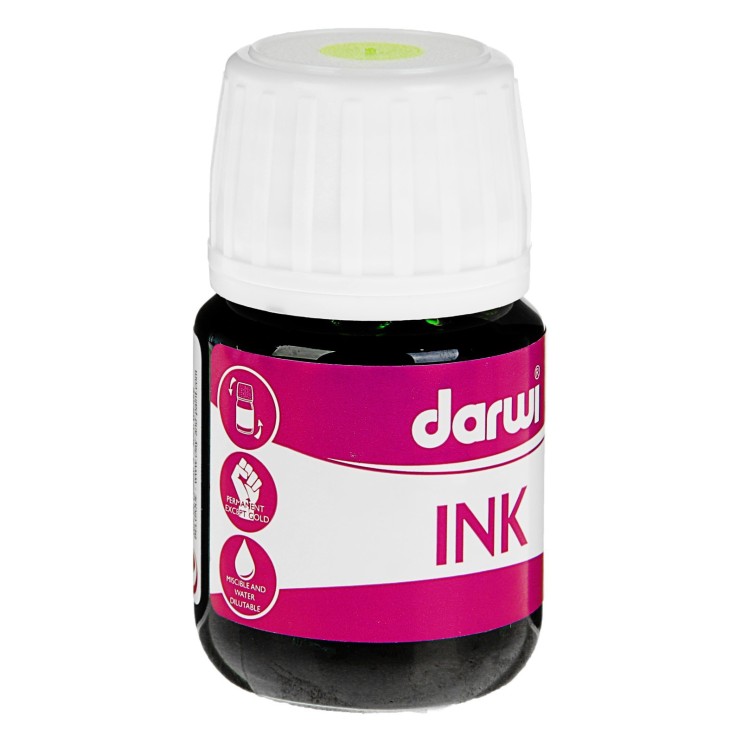 Тушь высокопигментированная Darwi "INK" Зеленый светлый/ 30 мл (1500030611)