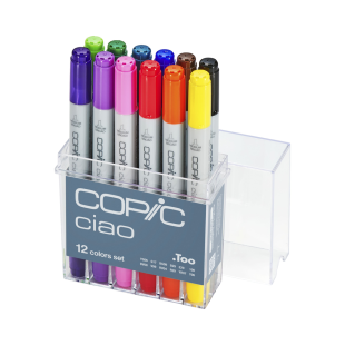 Набор Copic Ciao "Basic" 12 маркеров в пластиковом пенале