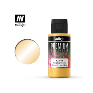 Краска акрилуретановая Vallejo "Premium" 42 Metallic Yellow
