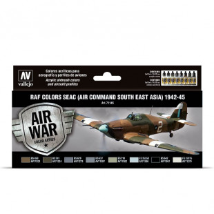 Набор красок для моделизма Model Air "Air Command South East Asia" 8 оттенков