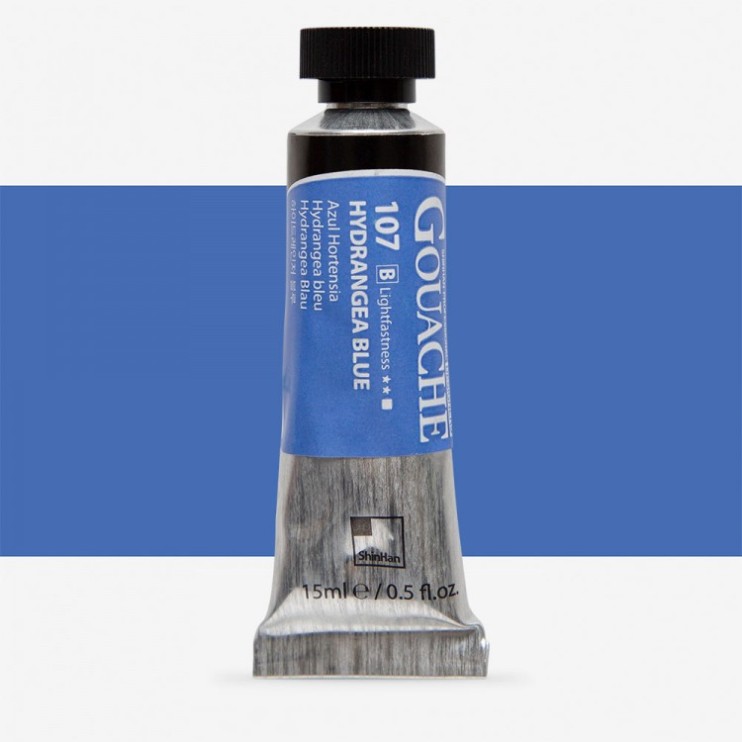 Гуашь Shinhan "Designers GOUACHE" №107(B) Hydrangea blue (Синяя гортензия), туба 15мл