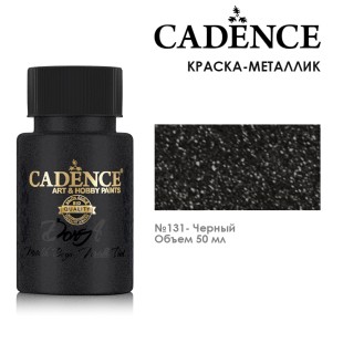 Краска акриловая Cadence "Dora Metallic Paint" 50мл №131 черный