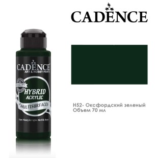Краска акриловая Cadence "Hybrid" 70мл №H52 оксфордский зеленый