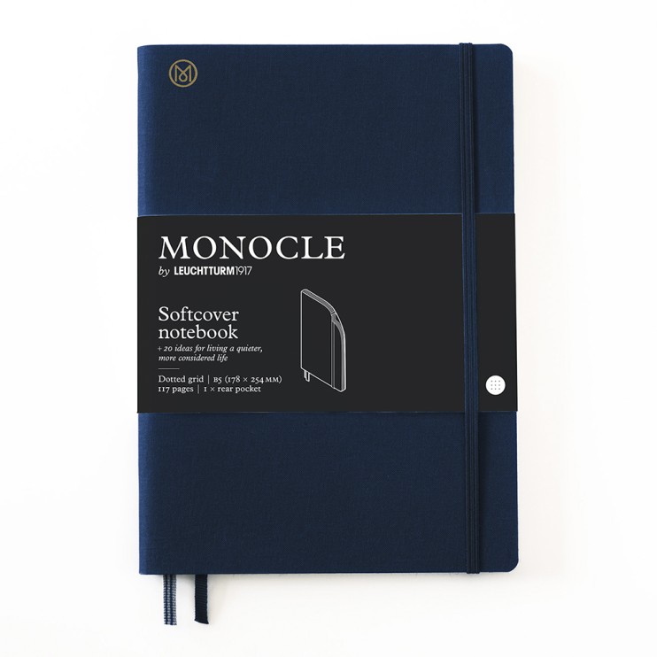 Блокнот в точку Leuchtturm1917 "Monocle" B5, 64л, 80гр/м², мягкая обложка, Синий Неви
