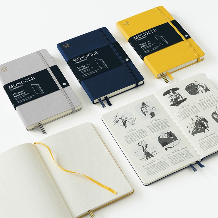 Блокнот в точку Leuchtturm1917 "Monocle" B5, 64л, 80гр/м², мягкая обложка, Синий Неви