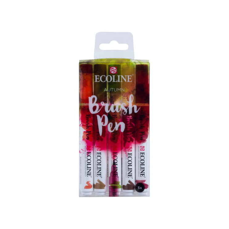 Набор акварельных маркеров "Ecoline" 5 цветов (осенние цвета)