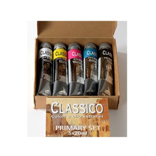 Набор масляных красок Maimeri "Classico Primary Set" 20 мл, 5 цветов (0398049)