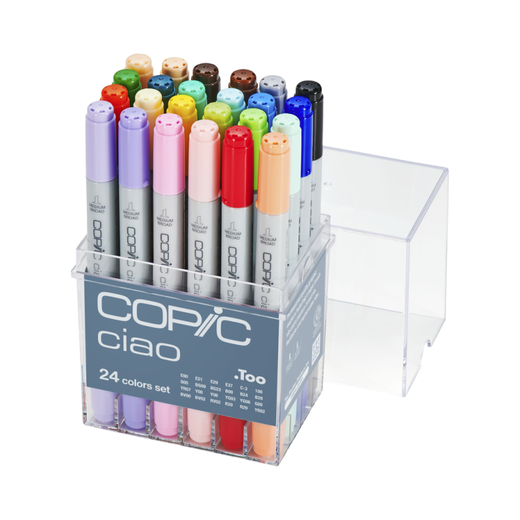 Набор Copic Ciao "Basic" 24 маркеров в пластиковом пенале