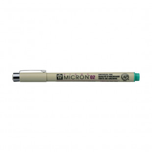 Ручка капиллярная Sakura "Pigma Micron" 02 Зеленый