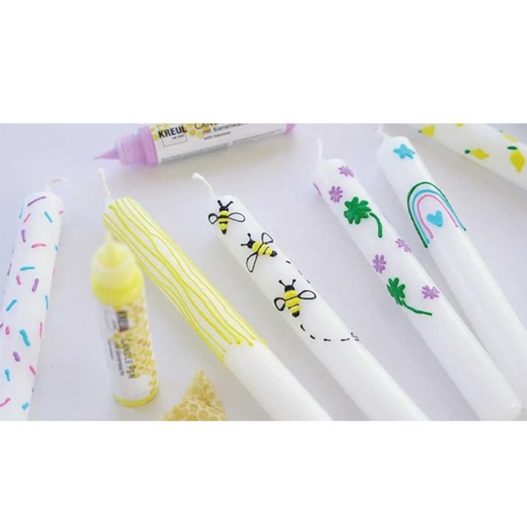 Краска для свечей Kreul "Candle Pen" 29мл, красный металлик