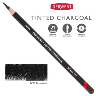 Карандаш угольный Derwent "Tinted Charcoal" TC17 Driftwood (Коряги)