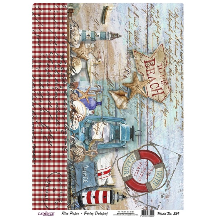 Рисовая карта "Rice paper" 30х42см, RDP359 морские сувениры полка