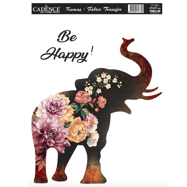 Трансфер по ткани 25х35см FT-064 слон