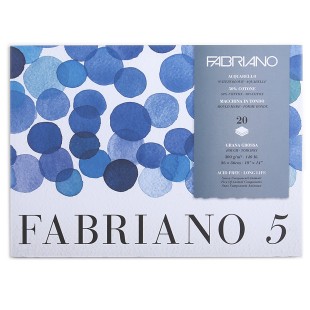 Склейка для акварели Fabriano "Fabriano 5" 26x36см, 20л, 300гр/м² (Rough)