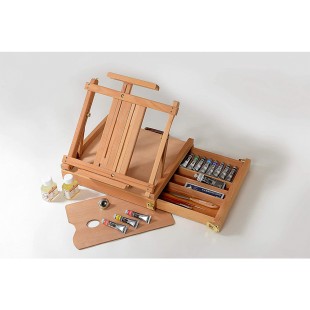 Набор масляных красок Maimeri "Classico" 20мл, 13 цветов, аксессуары + настольный мольберт (0399073)