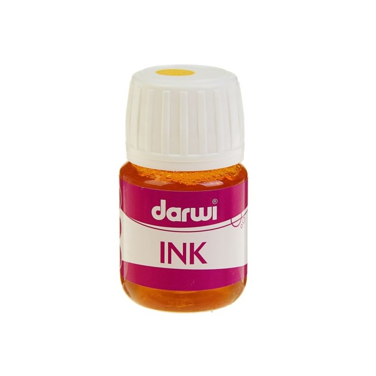 Тушь высокопигментированная Darwi "INK" Желтая/ 30 мл (1500030700)
