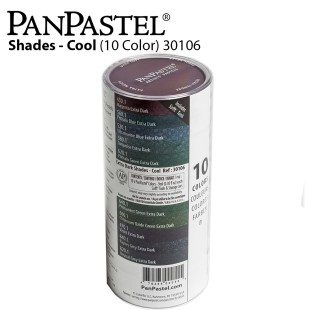 Набор сухой пастели PanPastel "Extra Dark Shades - Cool" 10 цветов PP30106