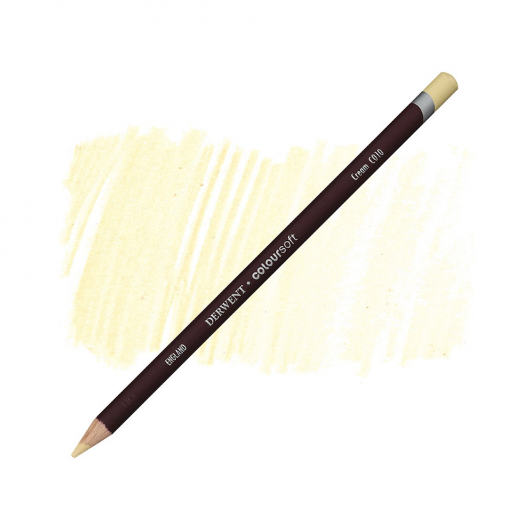 Карандаш цветной Derwent "Coloursoft" C010 Кремовый (0700953)