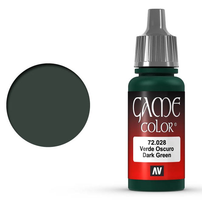 Краска акриловая для моделизма Vallejo "Game Color" 72.028 Dark Green