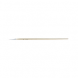 Кисть колонок круглая "1052" №1,5 длинная ручка с лаковым покрытием