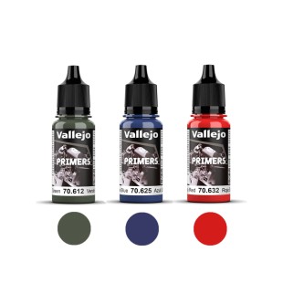 3 полиуретановых грунта "Primers" №612, 625, 632, 18мл