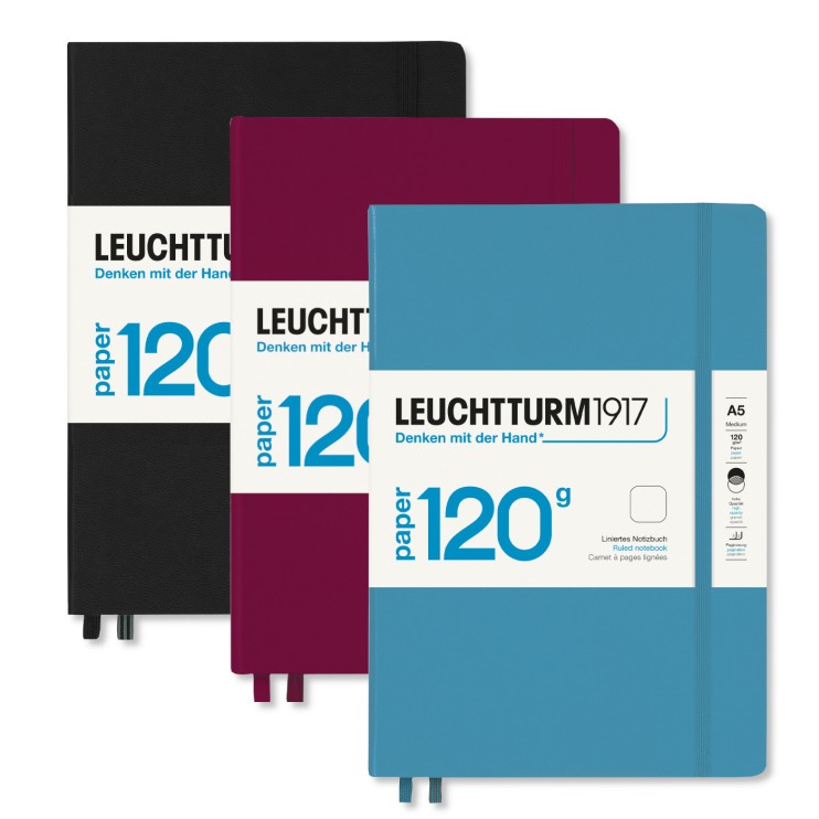 Блокнот в точку Leuchtturm1917 "120g Edition"А5, 101л, 120гр/м², твердая обложка, Красный Портвейн