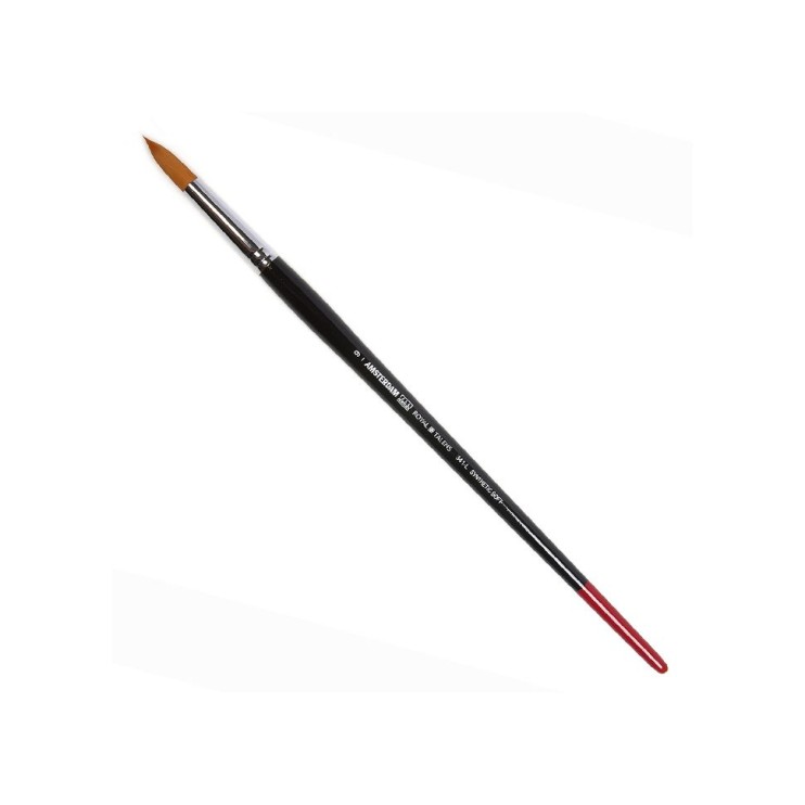 Синтетика мягкая круглая "Amsterdam 341" №9 на длинной ручке (кисть)