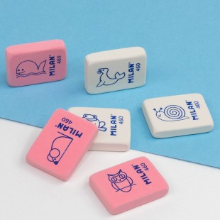 Ластик каучуковый Milan "460" прямоугольный (3,1 х 2,3 х 0,7 см)