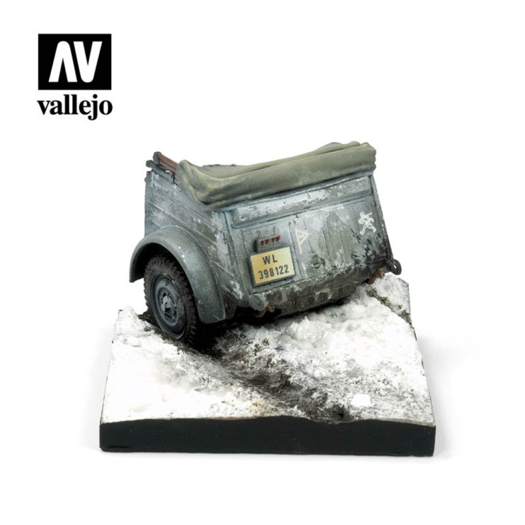 Модель для покраски "Vallejo" Задняя часть автомобиля KUBELWAGEN 1/35, неокрашенная