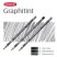 Комплект карандашей акварельных Derwent "Graphitint" Серые оттенки (№21, 20, 19)