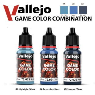 Набор красок для моделизма Vallejo "Game Color" 3 штуки (№023, 021, 020) по 18мл