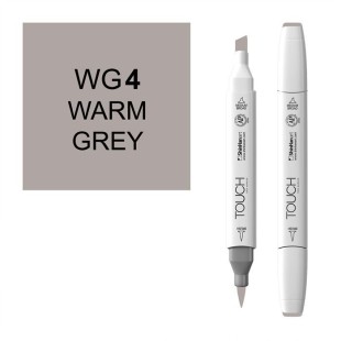 Маркер Touch Twin "Brush" цвет WG4 (серый теплый 4)