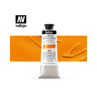 Акрил Vallejo "Artist color" #502 Cadmium Orange Light/ Кадмий оранжевый светлый (60мл)