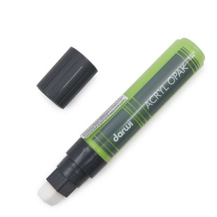 Акриловый маркер Darwi "Acryl Opak" №601 Зеленый анисовый, наконечник 15 мм (0220015601)