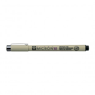 Ручка капиллярная Sakura "Pigma Micron" 02 Черный
