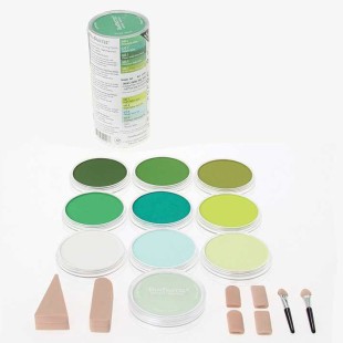 Набор сухой пастели PanPastel "Greens" 10 цветов PP30104