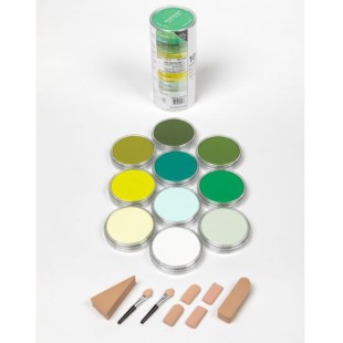 Набор сухой пастели PanPastel "Greens" 10 цветов PP30104