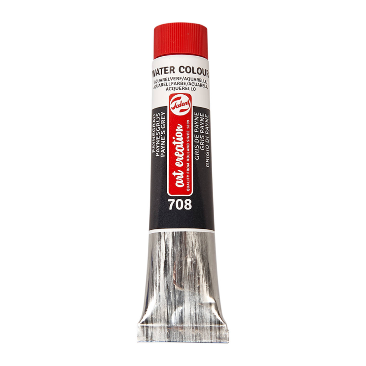 Краска акварельная в тубе "Art Creation" №708 Серый Пейна/ 12мл 