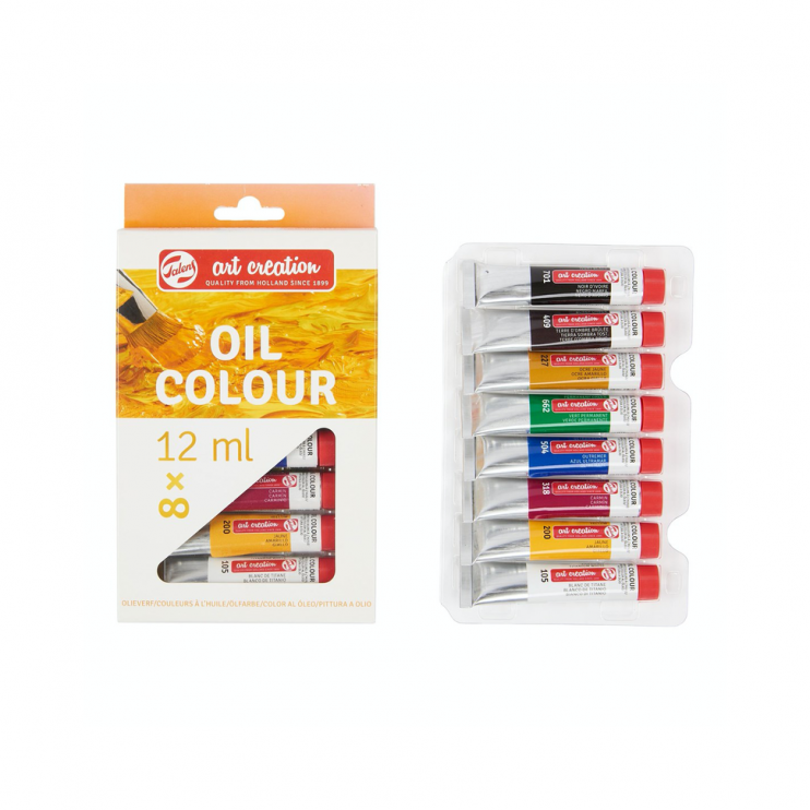 Набор масляных красок "Art Creation" 8 туб по 12мл