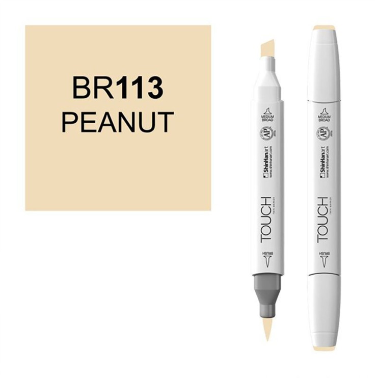Маркер Touch Twin "Brush" цвет BR113 (арахис)