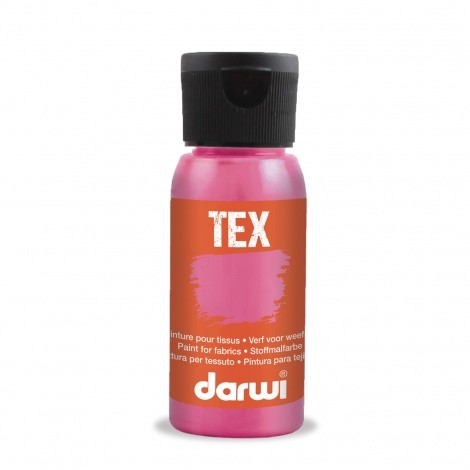 Краска по ткани Darwi "Tex fabric paints" 475 Pink (Розовая), 50мл (0100030475)