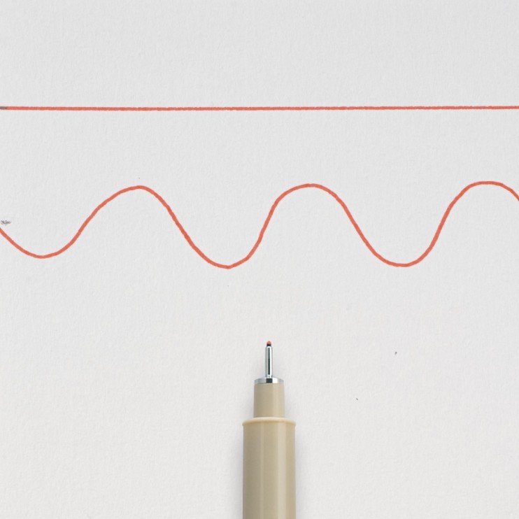 Ручка капиллярная Sakura "Pigma Micron" 03 Красный