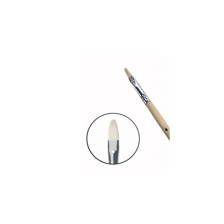 Щетина овальная Chernaya Rechka "1632" №6 на длинной ручке