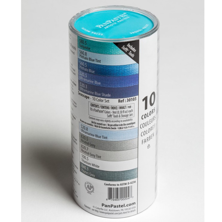 Набор сухой пастели PanPastel "Seascape" 10 цветов PP30103