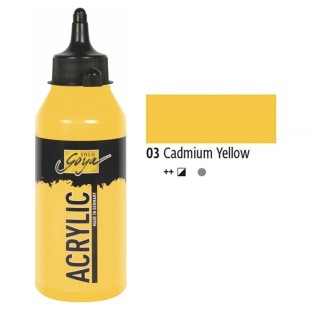Краска акриловая Solo Goya "Acryl" №03 Кадмий желтый, 250мл