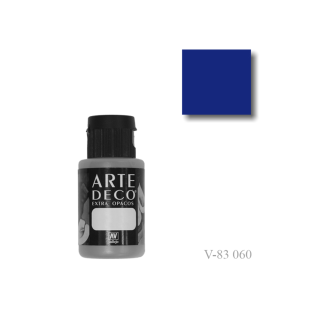 Акриловая декоративная краска Vallejo "ArteDeco" #060 ультра синий темный