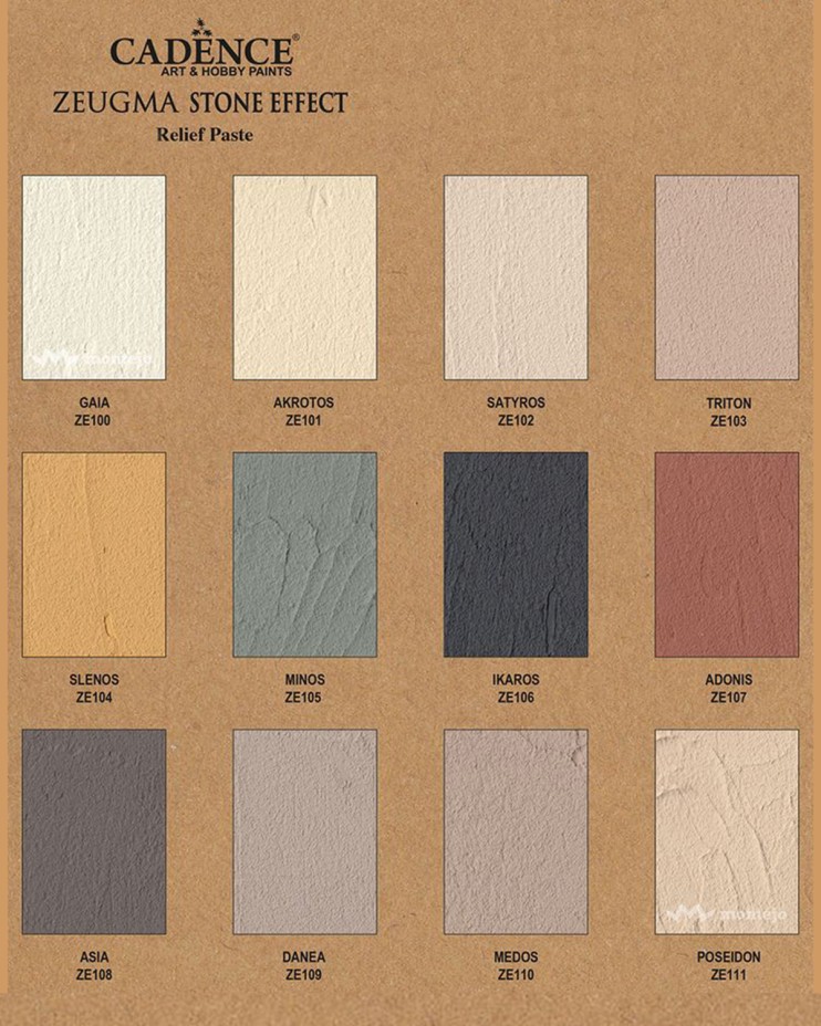 Рельефная паста "Zeugma Stone Effect" 150мл, 108 Asia