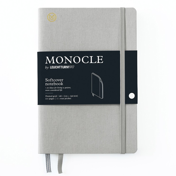 Блокнот в точку Leuchtturm1917 "Monocle" B6+ ,64л, 80гр/м² мягкая обложка, Серый Светлый
