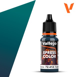 Акрил Vallejo "XPress Color" 72.414 Caribbean Truquoise, 18мл для моделизма